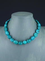 Native American Jewelry Single Strand Turquoise Choker Necklace
