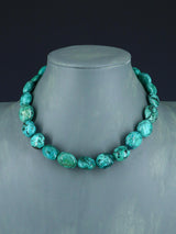 Native American Jewelry Single Strand Turquoise Choker Necklace
