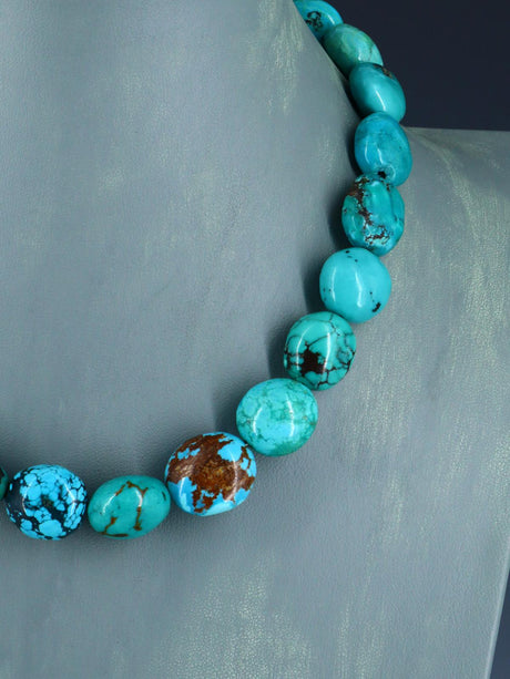 Native American Jewelry Single Strand Turquoise Necklace