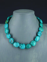 Native American Jewelry Single Strand Turquoise Necklace
