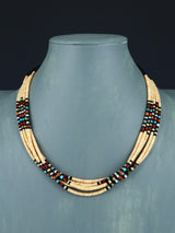 Native American Santo Domingo Shell Heishi Five Strand Necklace