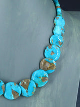 Native American Jewelry Turquoise Disc Necklace
