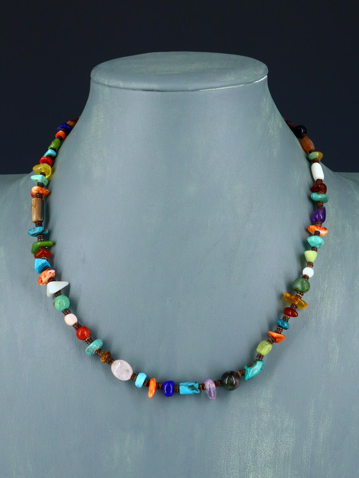 Native American Jewelry Multi Stone Necklace