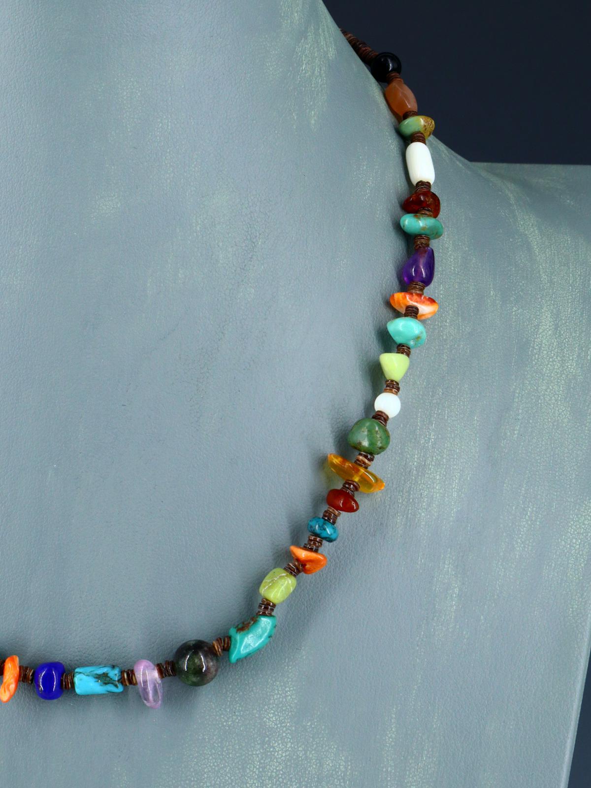 Native American Jewelry Multi Stone Necklace