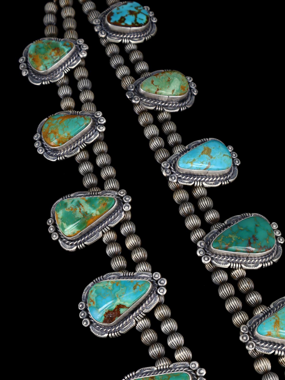 Navajo Jewelry Royston Turquoise Necklace and Earrings Set