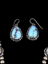 Navajo Jewelry Golden Hill Turquoise Necklace and Earrings Set