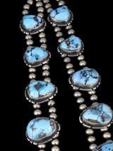 Navajo Jewelry Golden Hill Turquoise Necklace and Earrings Set