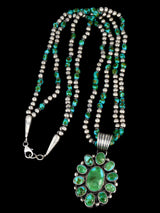 Native American Jewelry Sonoran Gold Beaded Cluster Necklace