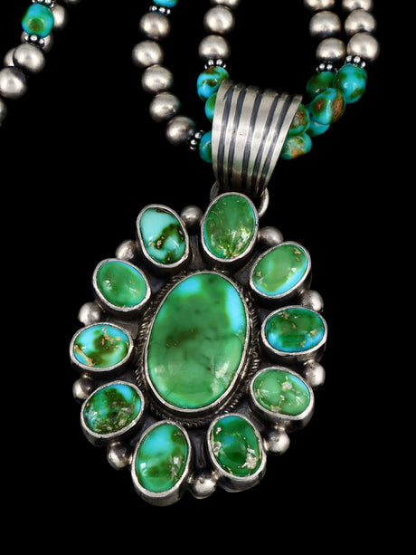 Native American Jewelry Sonoran Gold Beaded Cluster Necklace