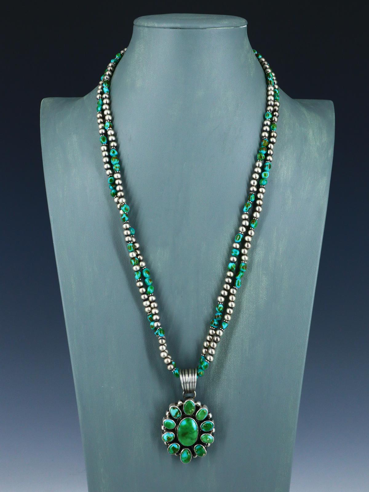 Native American Jewelry Sonoran Gold Beaded Cluster Necklace