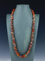 Navajo Spiny Oyster, Lapis and Turquoise Bead Necklace