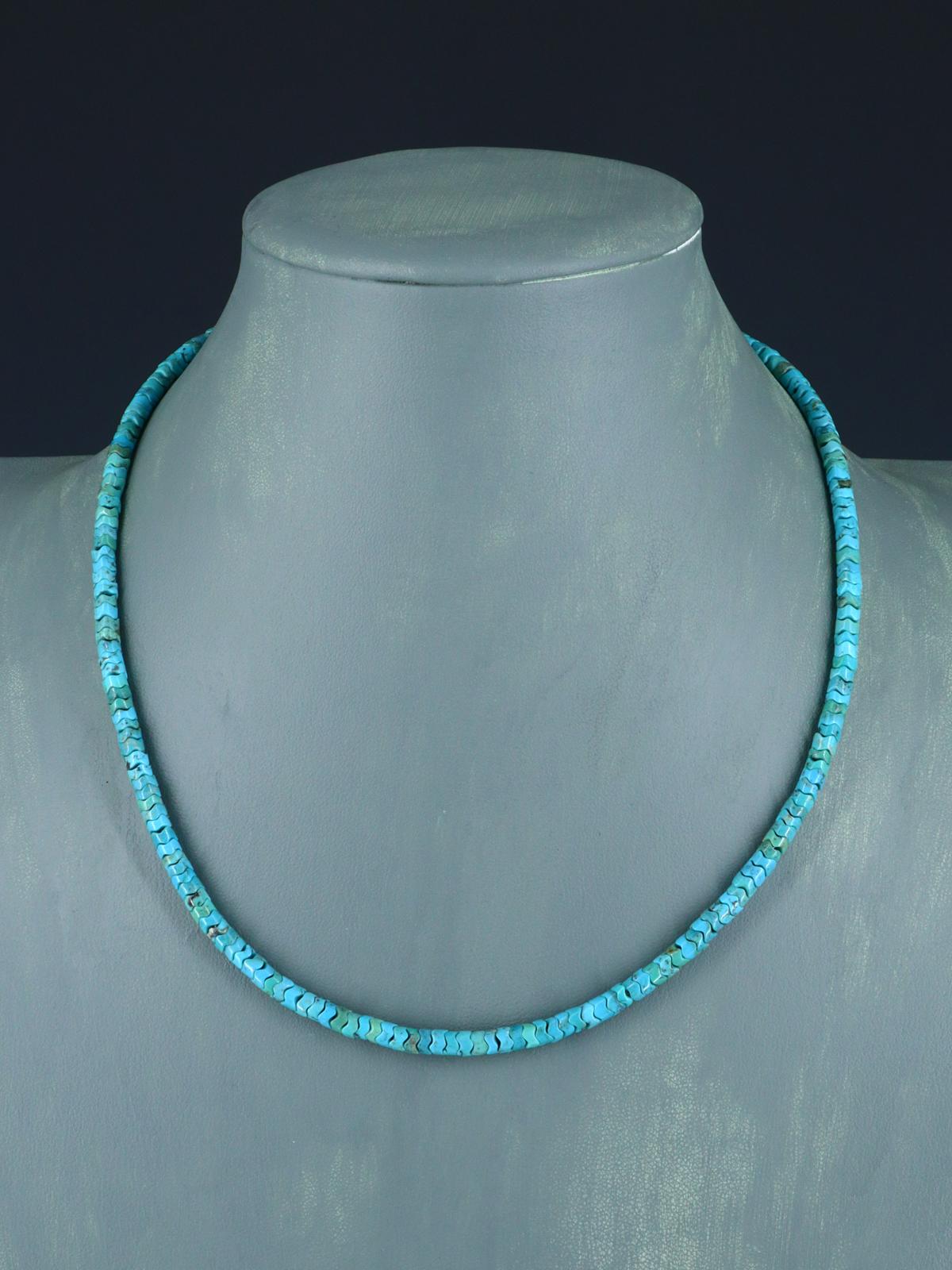 Navajo 18" Turquoise Snake Bead Necklace