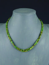 17" Native American Two Strand Mojave Turquoise Necklace
