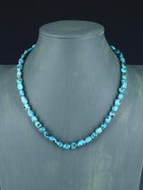 18" Navajo Single Strand Turquoise Nugget Necklace