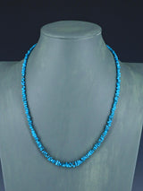 21" Navajo Single Strand Egyptian Turquoise Necklace
