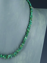 Navajo Single Strand Emerald Valley Turquoise Necklace
