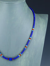 Collar de ostra espinosa y turquesa de una sola hebra de joyería nativa americana