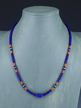 Collar de ostra espinosa y turquesa de una sola hebra de joyería nativa americana