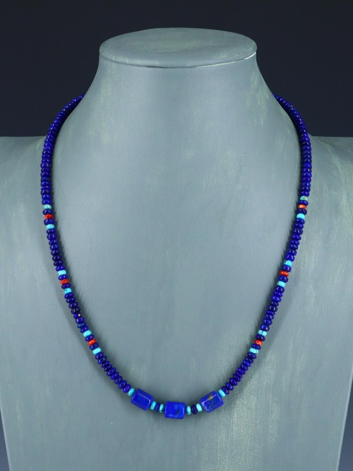 Collar de ostra espinosa y turquesa de una sola hebra de joyería nativa americana