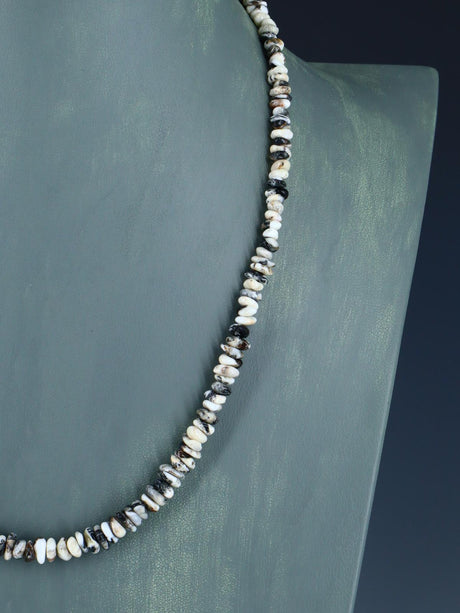 Native American White Buffalo Single Strand Necklace