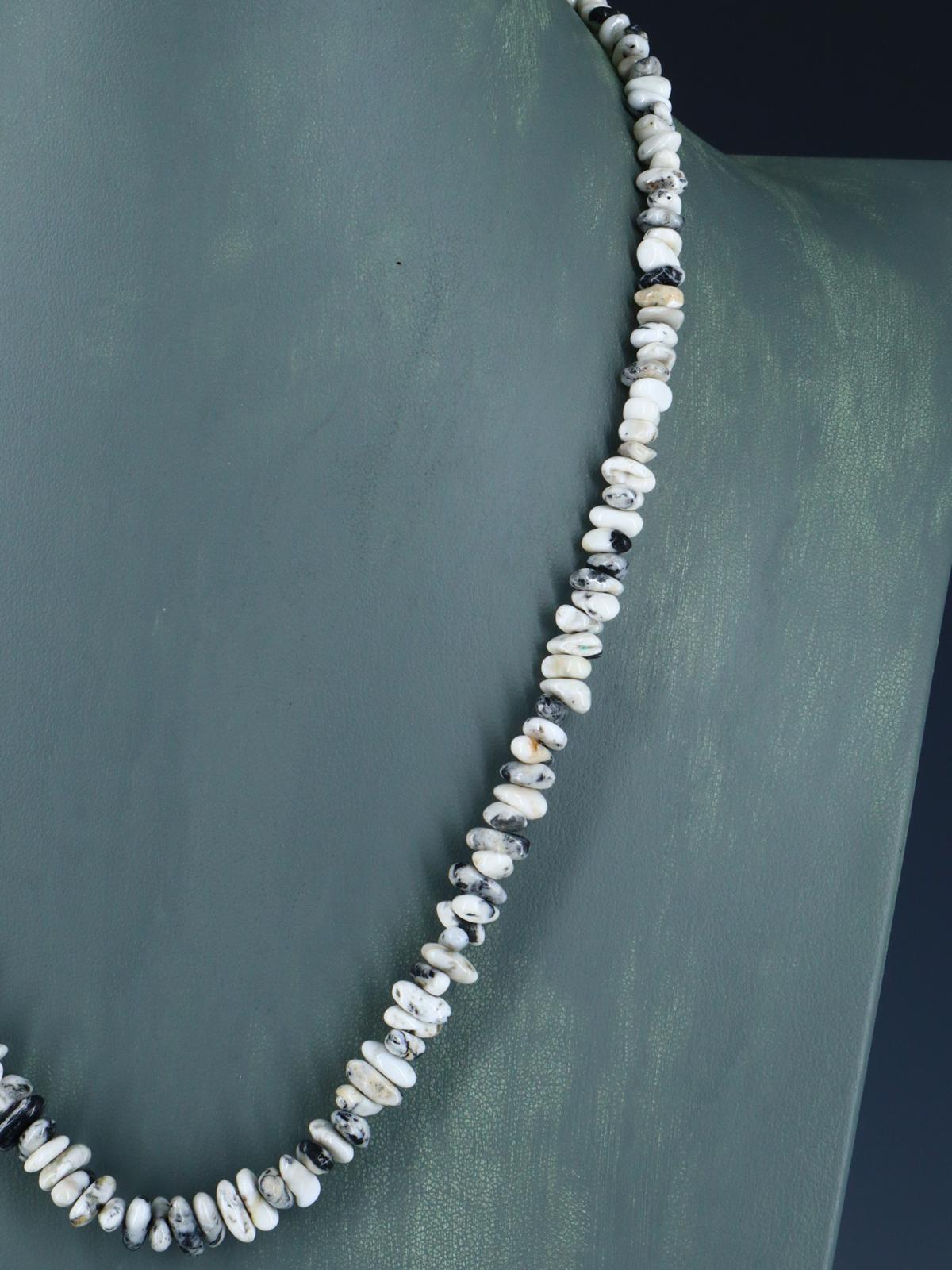 Native American White Buffalo Single Strand Necklace