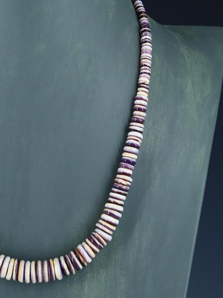 Navajo Single Strand Wampum Shell Necklace