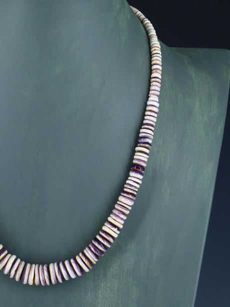 Navajo Single Strand Wampum Shell Necklace