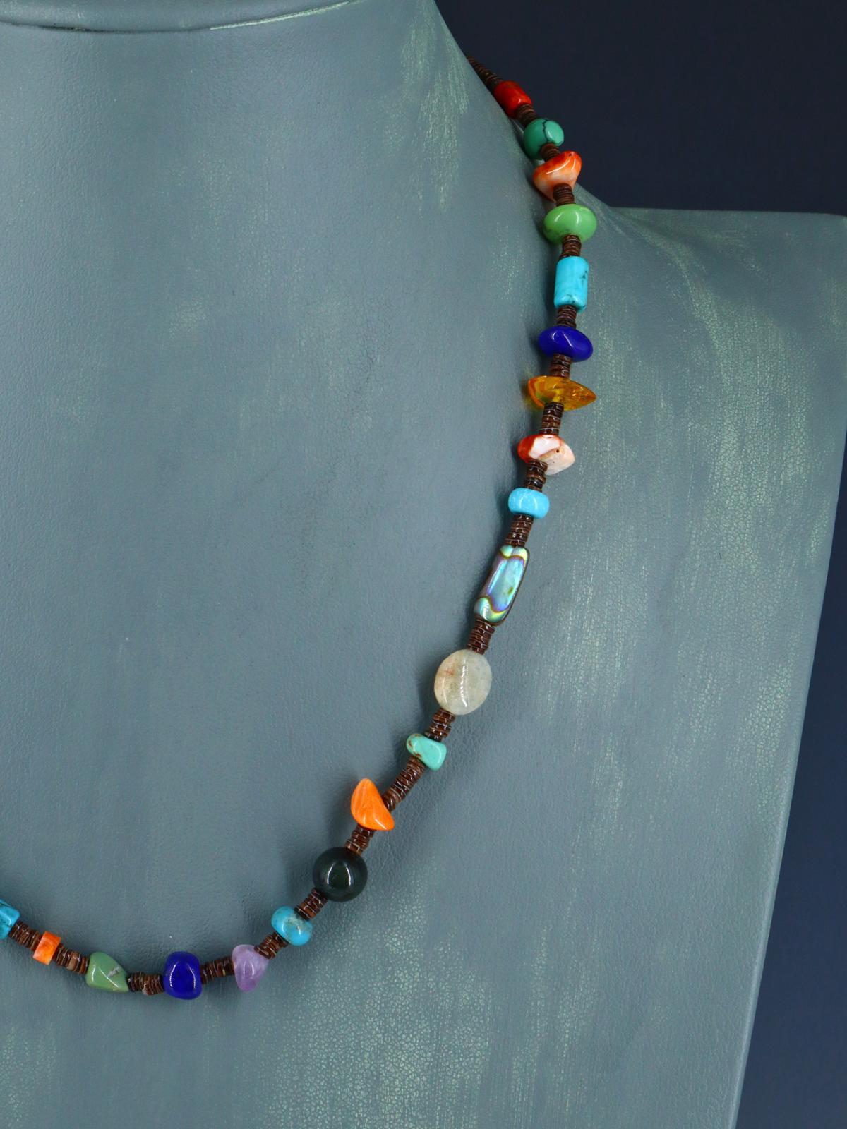 Native American Multistone Single Strand Necklace