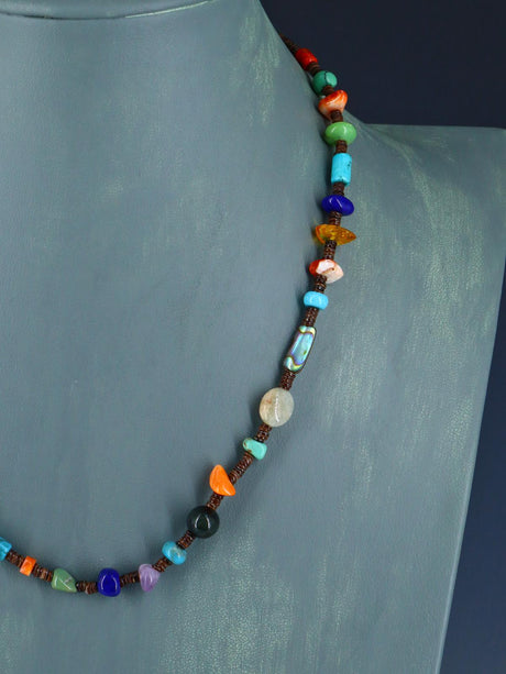 Native American Multistone Single Strand Necklace