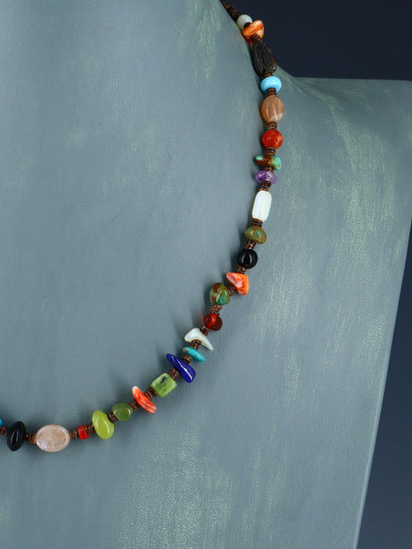 Native American Multistone Single Strand Necklace