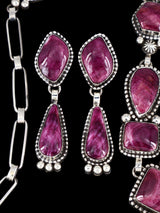 Collier amérindien en argent sterling avec huître épineuse Lariat Y