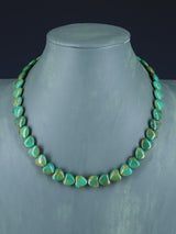 Navajo 18" Single Strand Turquoise Heart Necklace