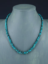 Native American Jewelry Single Strand Turquoise Necklace - PuebloDirect.com