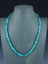 Native American Jewelry Single Strand Turquoise Necklace - PuebloDirect.com