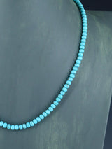 Collar de pepita de turquesa de una sola hebra de joyería nativa americana