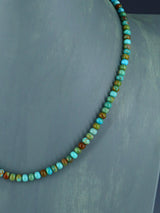 Native American Jewelry Single Strand Turquoise Necklace - PuebloDirect.com