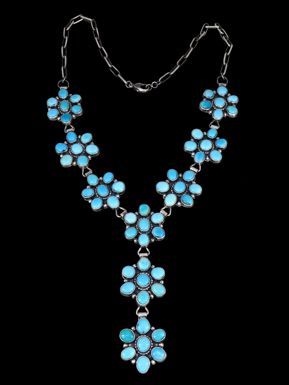Native American Jewelry Sleeping Beauty Turquoise Lariat Necklace