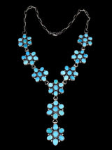 Native American Jewelry Sleeping Beauty Turquoise Lariat Necklace