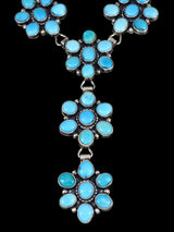 Native American Jewelry Sleeping Beauty Turquoise Lariat Necklace