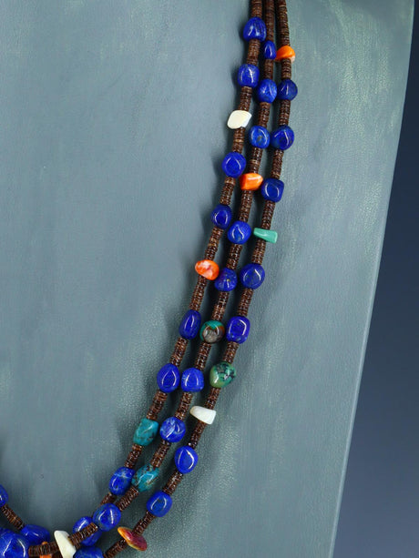 Collar de ostras espinosas y turquesas de Santo Domingo nativo americano