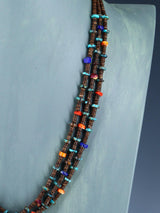 Collar de ostras espinosas y turquesas de Santo Domingo nativo americano