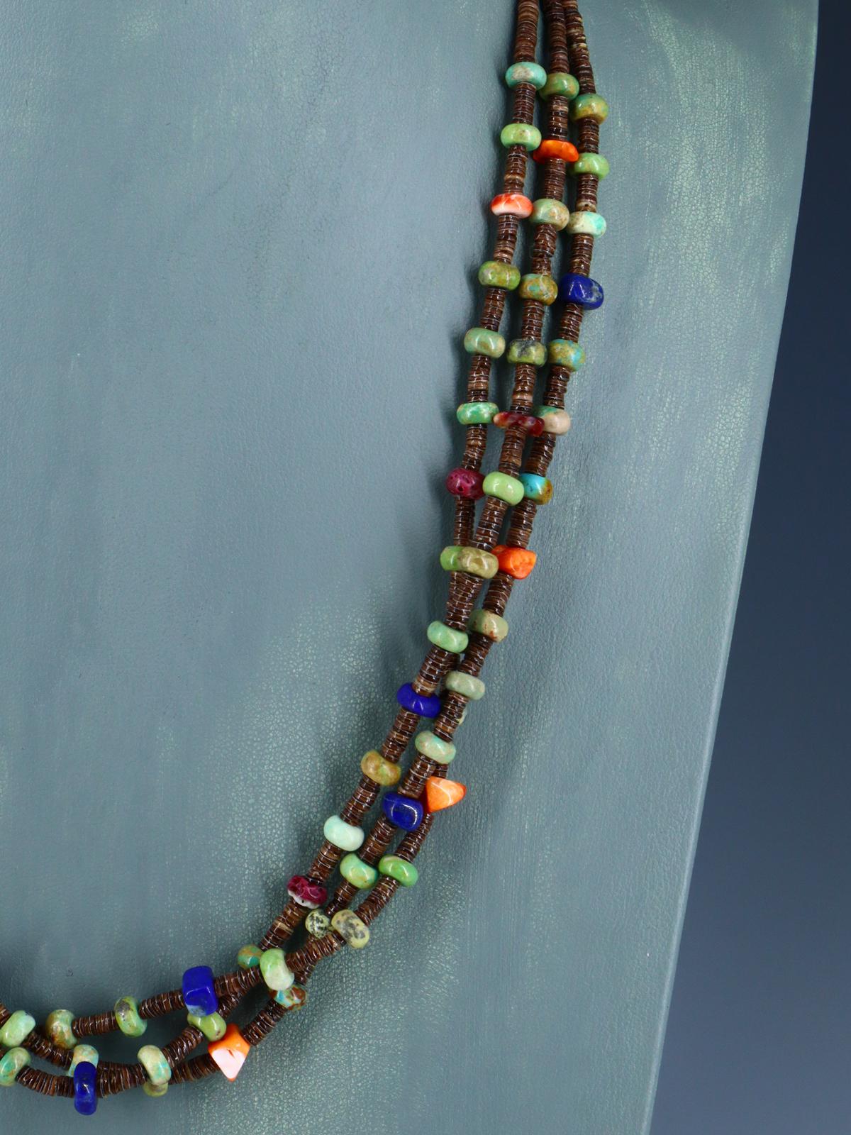 Collier amérindien de Saint-Domingue turquoise et huître épineuse
