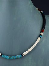 Native American Shell Heishi Single Strand Necklace - PuebloDirect.com
