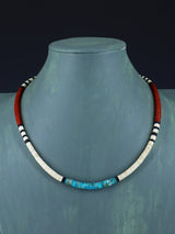 Native American Shell Heishi Single Strand Necklace - PuebloDirect.com