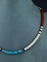 Native American Shell Heishi Single Strand Necklace - PuebloDirect.com