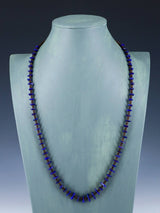 Native American Lapis and Heishi Single Strand Necklace - PuebloDirect.com
