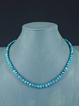 Native American Turquoise Beaded Single Strand Necklace - PuebloDirect.com