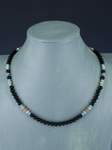 Native American Jasper and Onyx Beaded Necklace