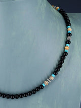Native American Jasper and Onyx Beaded Necklace