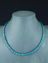 Navajo 18" Turquoise Snake Bead Necklace - PuebloDirect.com
